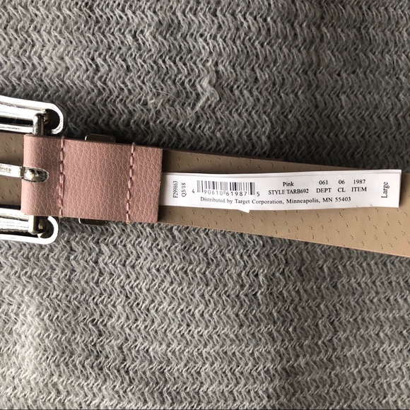 Pink Two Buckles Western Belt- Kendall Jenner Look - Picture 5 of 6